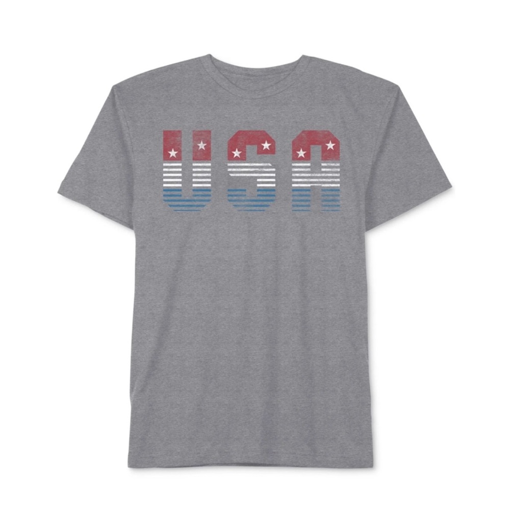 Gray USA Graphic Tee
